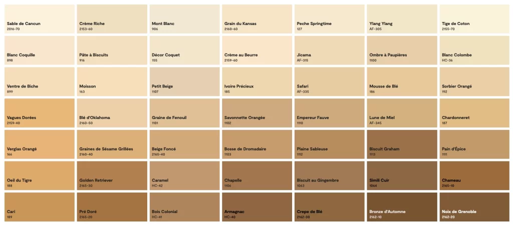 Couleur benjamin moore colobar jaune 1