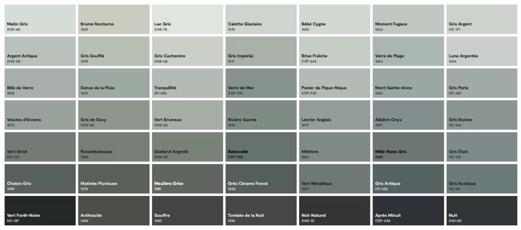 Couleur benjamin moore colobar neutre 12
