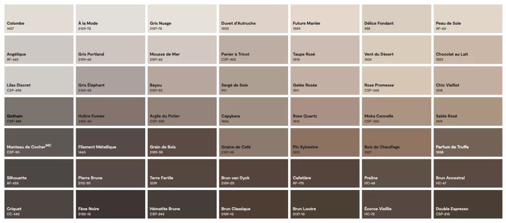 Couleur benjamin moore colobar neutre 3