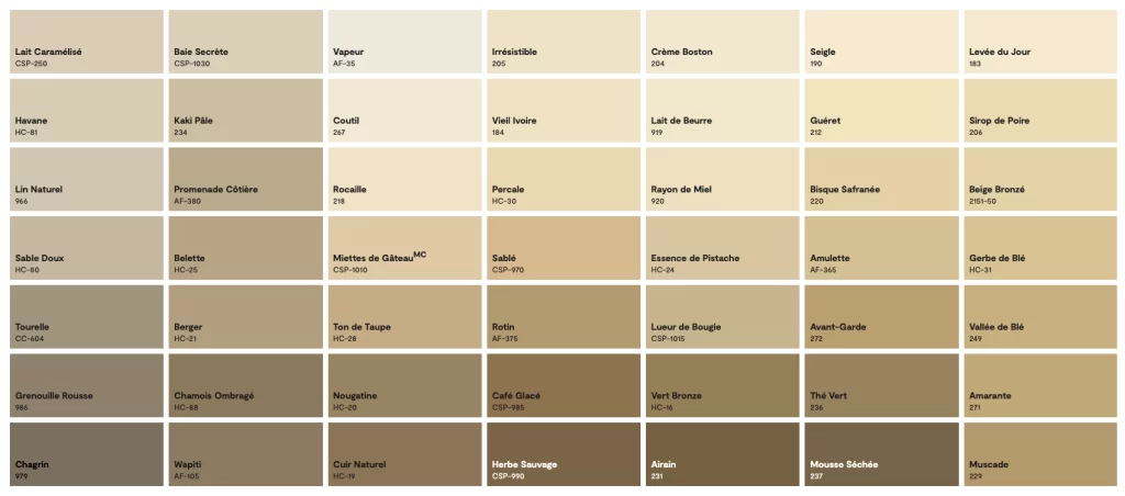Couleur benjamin moore colobar neutre 7