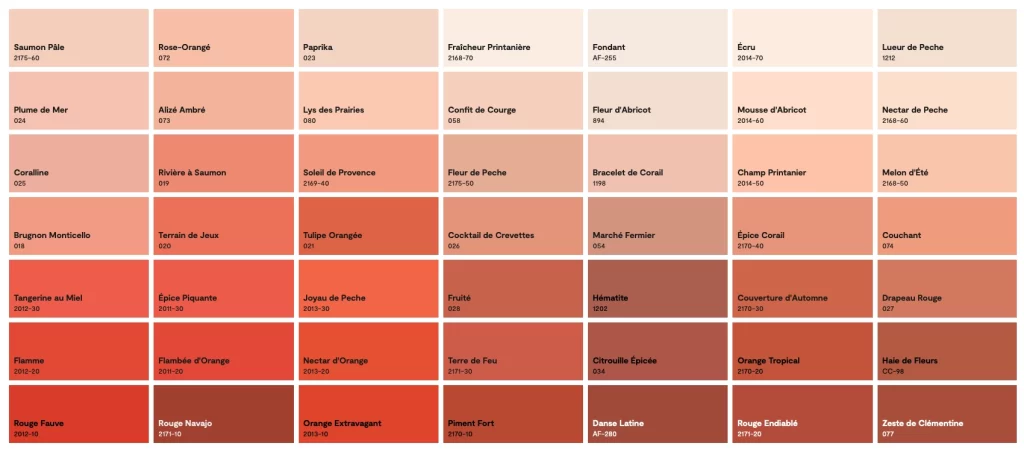 Couleur benjamin moore colobar orange 2