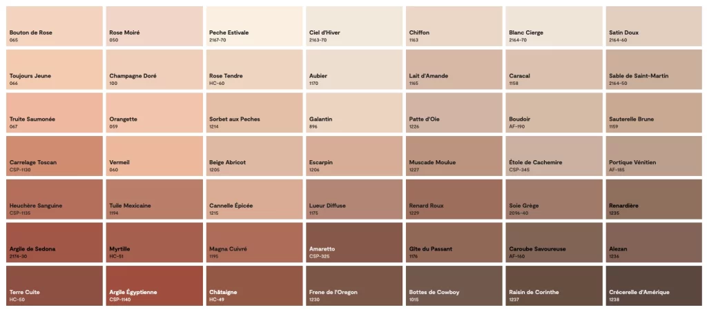 Couleur benjamin moore colobar orange 3