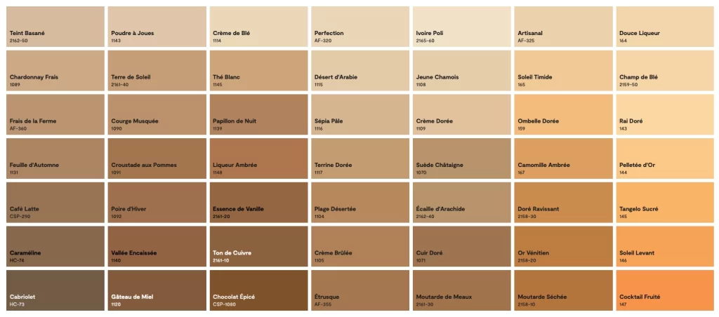 Couleur benjamin moore colobar orange 9