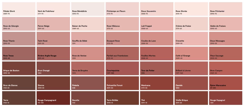 Couleur benjamin moore colobar rouge 7
