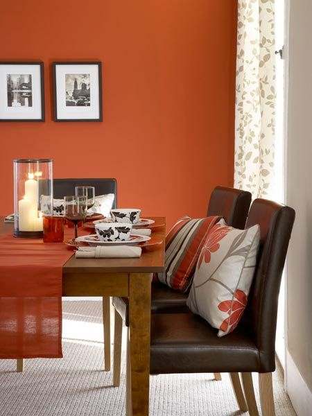 Orange Salle à diner