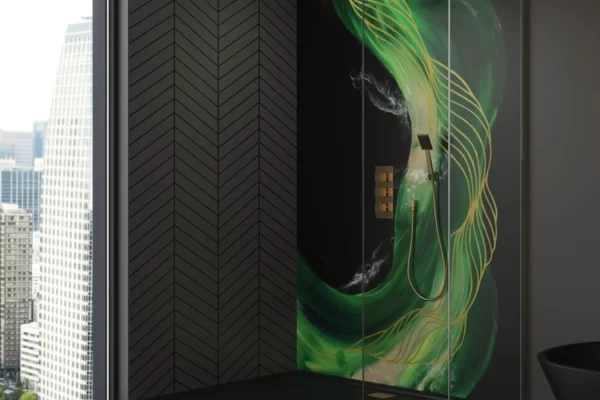 Panneaux architecturaux Muraluxe douche coll. Inspire Vert Panneaux architecturaux Muraluxe douche coll. Inspire Vert