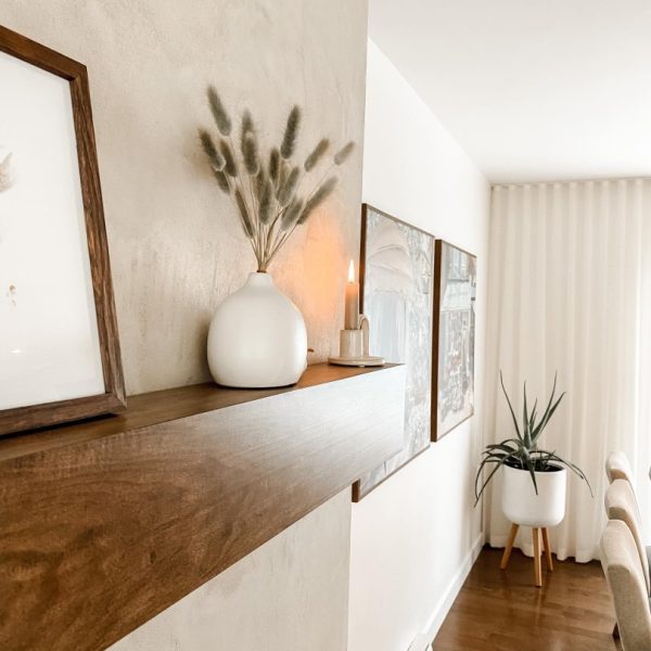 Wall made with MicroConcrete Color: Pearl