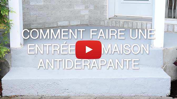 video comment faire une entree de maison antiderapante